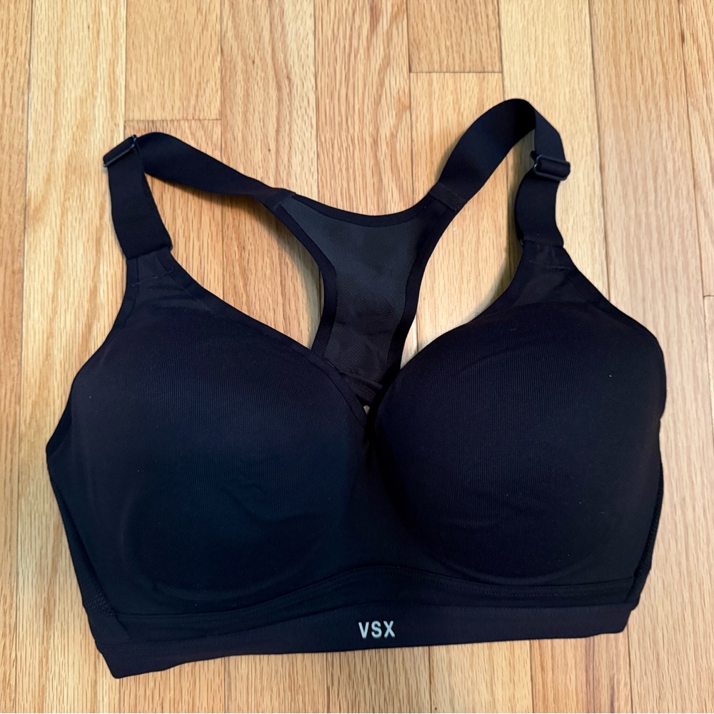 Victoria Secret VSX Black Racerback Sports Bra